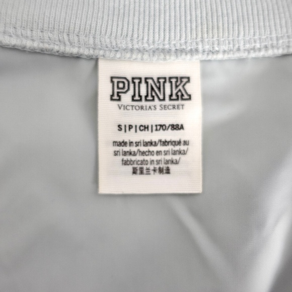 Victoria’s Secret PINK Lightweight Bomber Jacket - Gray Zip-Up, Women’s Size S - Picture 3 of 4